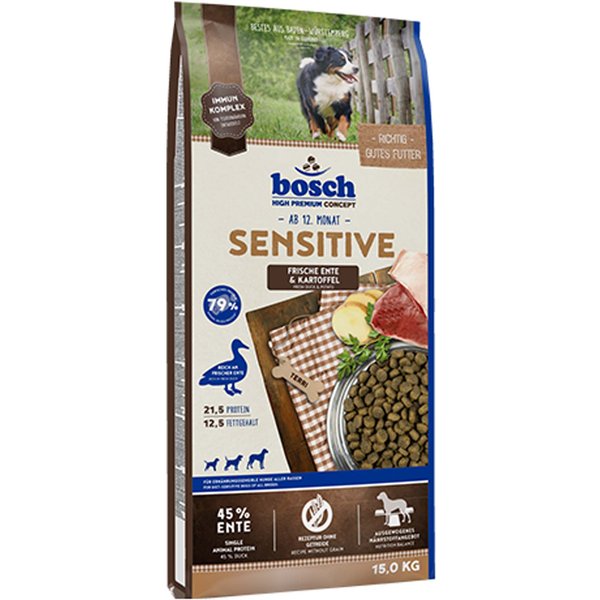Bosch Sensitive pato e batata - 15 kg