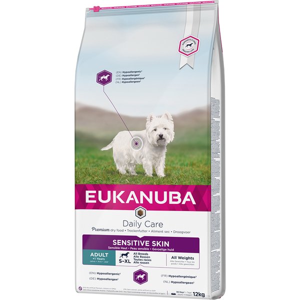 Eukanuba Daily Care Adult Sensitive Skin - 12 kg