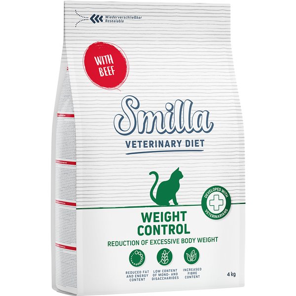 4 kg Weight Control met Rund Smilla Veterinary Diet Kattenvoer