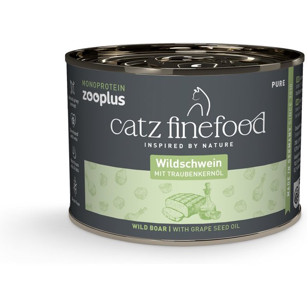 catz finefood Monoproteína zooplus 6 x 200 g - Jabalí