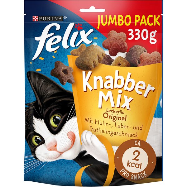 Felix Party Mix snacks para gatos - Original Mix (330 g)