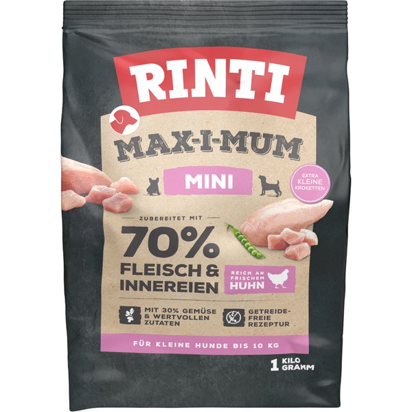 RINTI Max-I-Mum Mini Adult Kip Hondenvoer -1 kg
