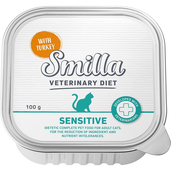 Smilla Veterinary Diet Sensitive com peru - 8 x 100 g