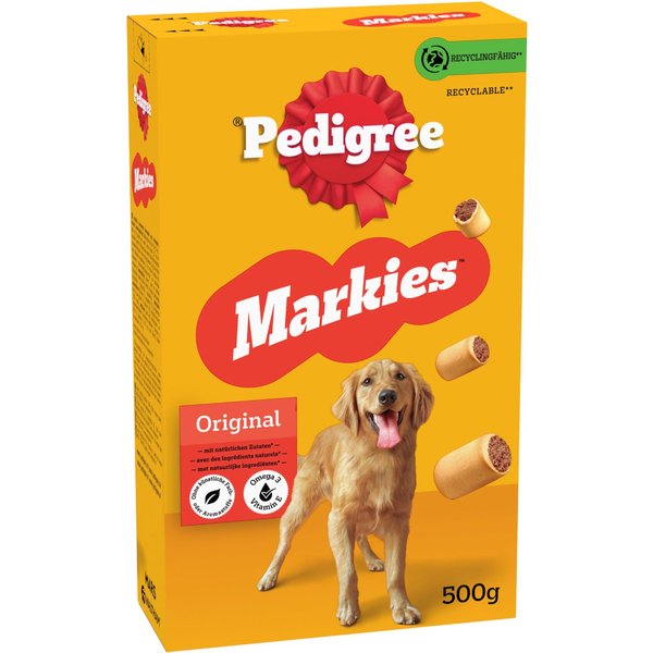 Pedigree Markies Original snacks para cães - Pack económico: 12 x 500 g