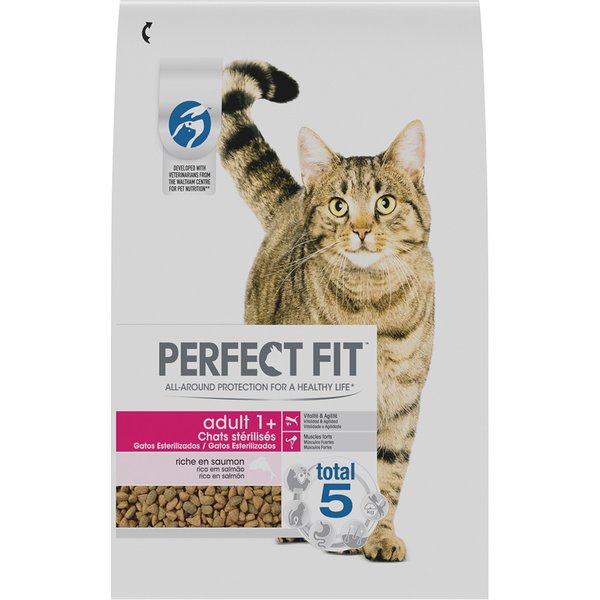 2,8kg Sterile 1+ Rijk aan Zalm Perfect Fit Kattenvoer