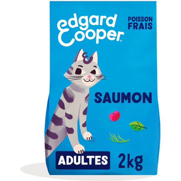 2x2kg Adult Zalm Graanvrij Edgard & Cooper Kattenvoer