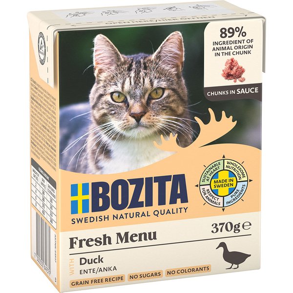 Bozita Tetra pedaços em molho 6 x 370 g - Pato
