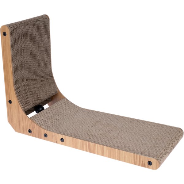 zooplus Basics Leon Arranhador em L para gatos - C 40 x L 25 x A 60 cm