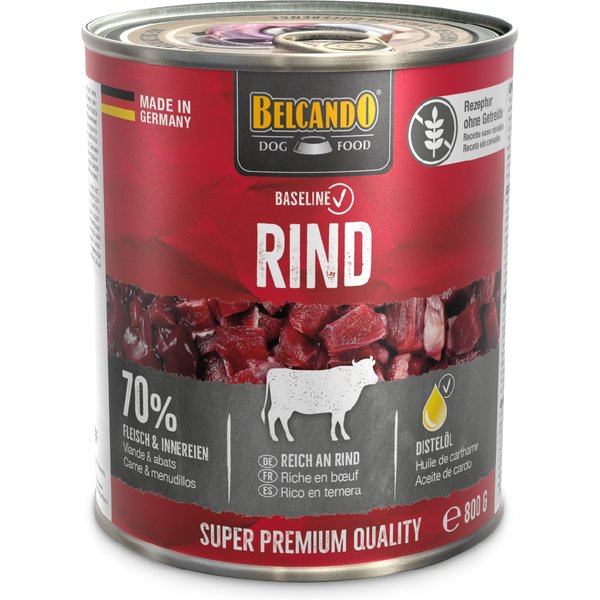 Voordeelpakket: 24x800g Belcando Baseline Rund nat hondenvoer