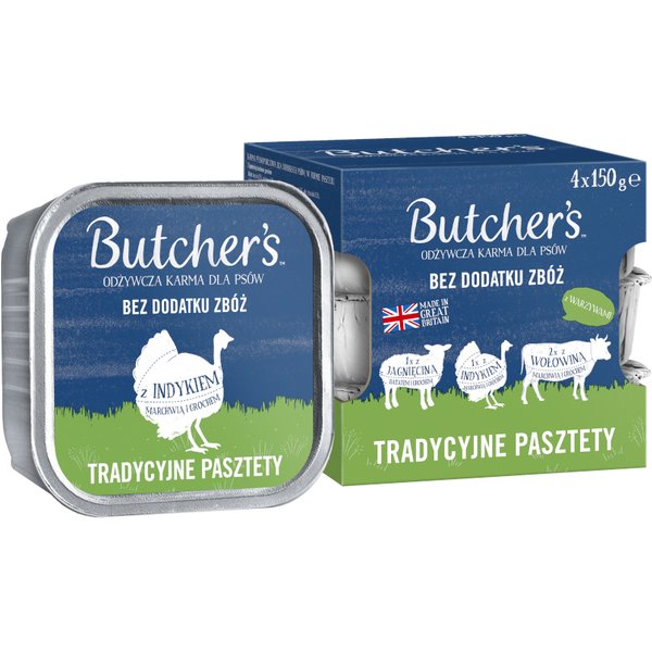 Voordeelverpakking Butcher's Original 24 x 150 g - Traditionele recepten (lam, kalkoen, rund)