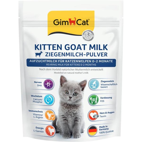 GimCat leite de cabra de substitução em pó para gatinhos - 200 g