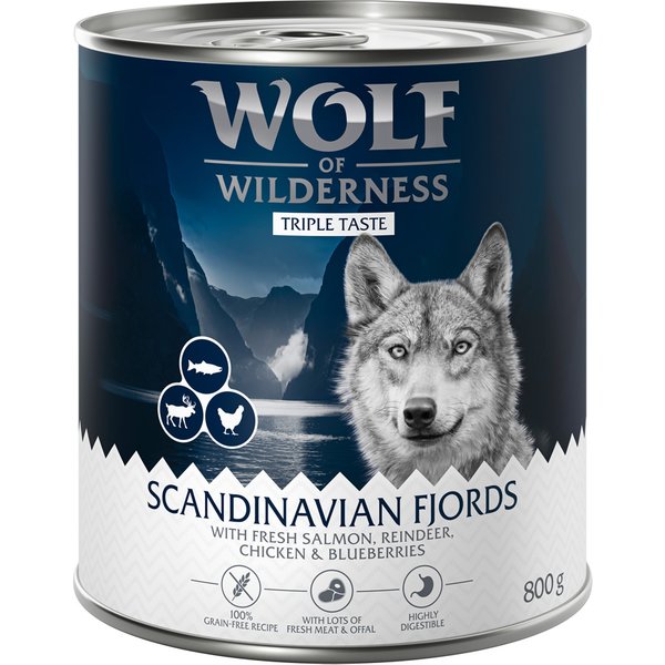 24x800g The Taste of Scandinavia Wolf of Wilderness Hondenvoer