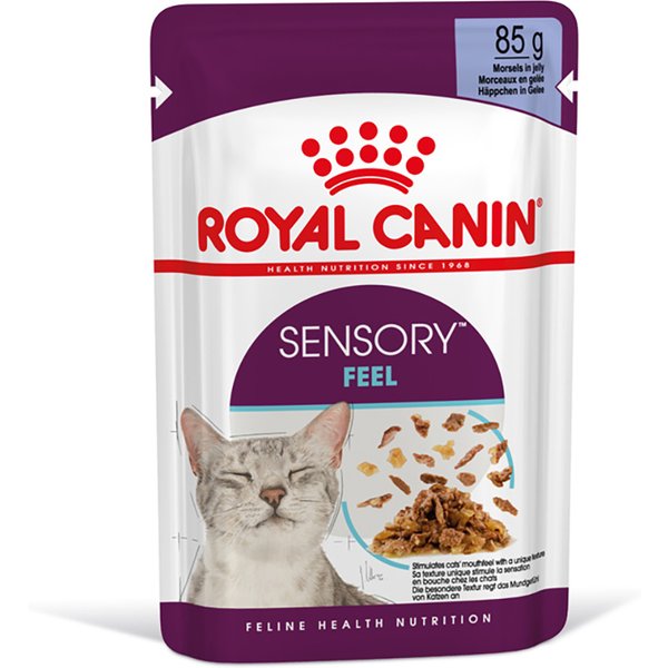 Voordeelpakket: 24x85g Royal Canin Sensory Feel in Jelly nat kattenvoer