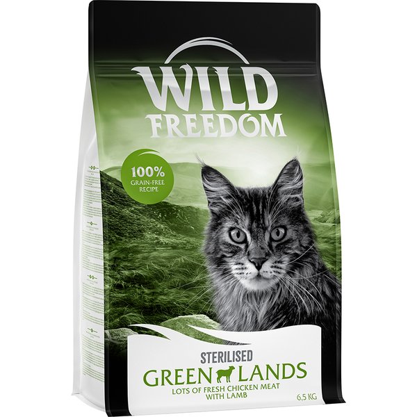 Wild Freedom Adult Green Lands Sterilised com cordeiro - 6,5 kg