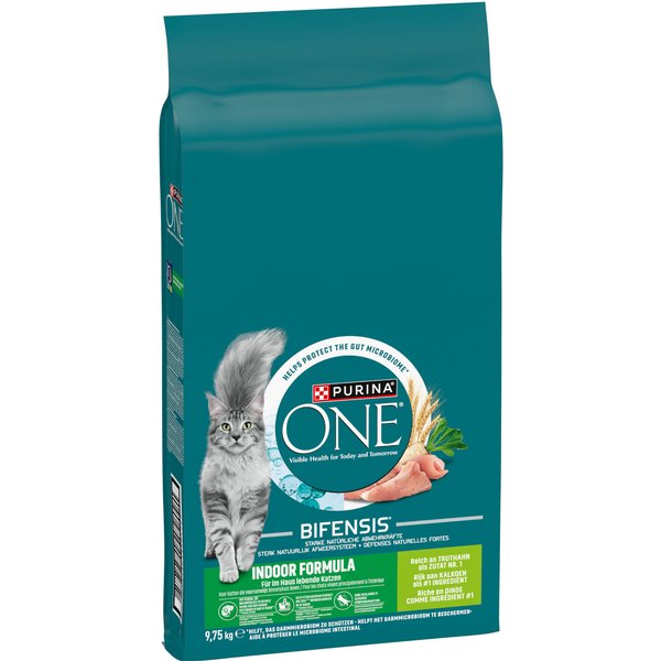 2x9,75kg Indoor Formula Purina One Kattenvoer