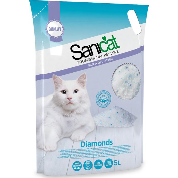5L Diamonds Sanicat Kattenbakvulling Silicagel