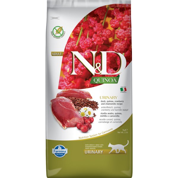 Farmina N&D Quinoa Urinary Pato, Quinoa, Arándano Rojo y Manzanilla Adult - 5 kg