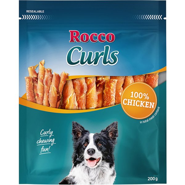 Rocco Curls - Pack económico - Frango - 12 x 200 g
