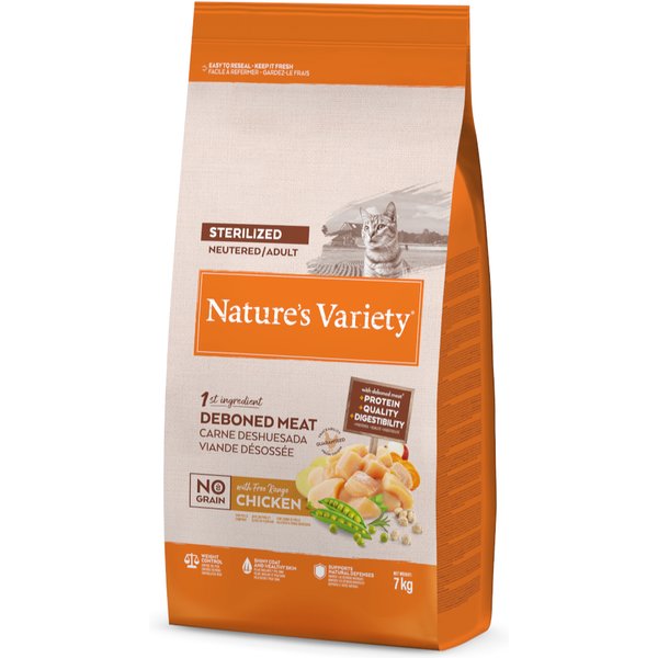 2x7kg Nature's Variety Selected Sterilised Free-Range Chicken Droog Kattenvoer