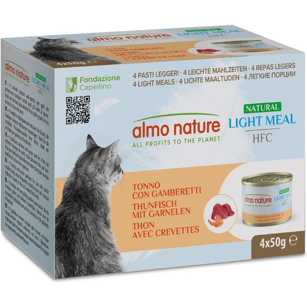 Almo Nature HFC Natural Light 24 x 50 g - Pack Ahorro - Atún y gambas
