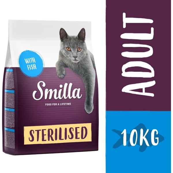2x10kg Adult Sterilised Smilla Fish Kattenvoer
