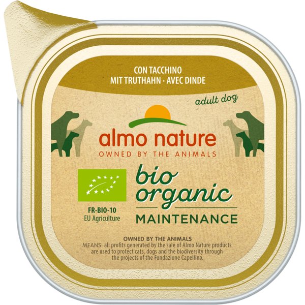 6x100g Almo Nature BioOrganic Maintenance Kalkoen Hondenvoer
