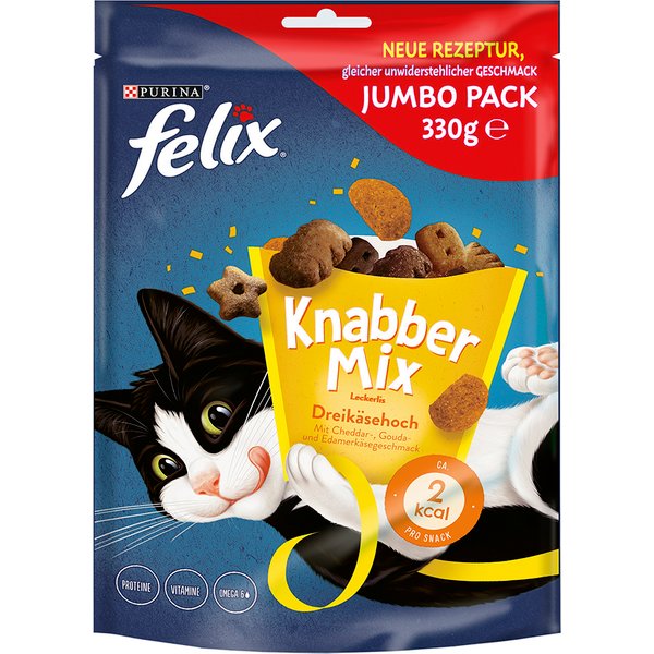 330g Knabbel Mix 3 Kazen Felix Kattensnacks
