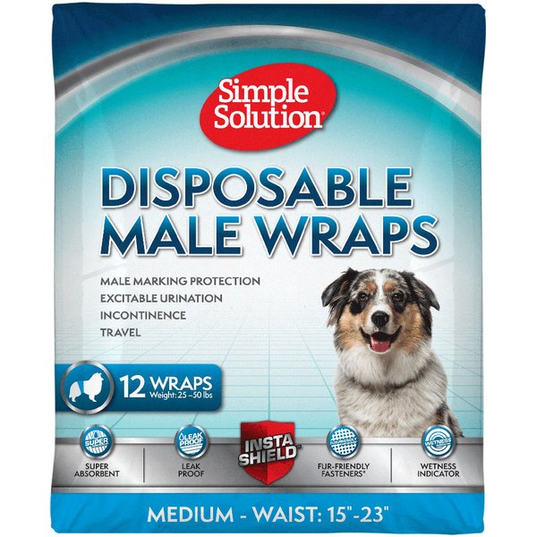 Simple Solution wegwerpluier voor reuen - Maat M: 38 - 58 cm, 12 stuks