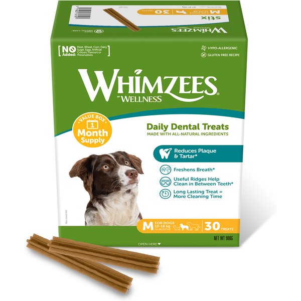 900 g Whimzees Monthly Stix Box maat m hondensnacks
