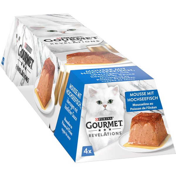 Mousse Gourmet Revelations 12 x 57 g - Pack económico - Peixe do mar