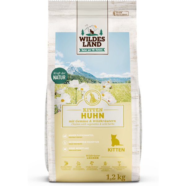 Wildes Land Kitten Frango - 1,2 kg