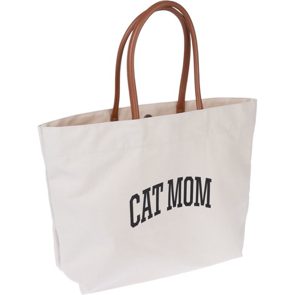 TIAKI Canvas Shopper Tote "Cat Mom" Kat