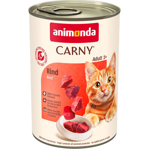 6x400g Adult Rund Puur animonda Carny Kattenvoer