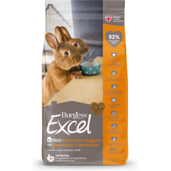 1.75kg Burgess Excel Indoor konijnenvoer voor kleine dieren