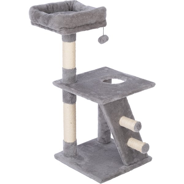 Poste rascador zooplus Basics pequeño - gris