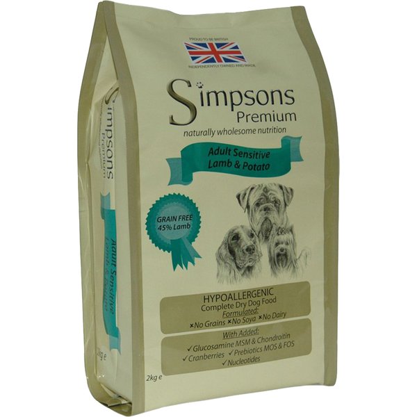 Simpsons Premium Sensitive Adult - Lam & Aardappel Hondenvoer - 2 kg