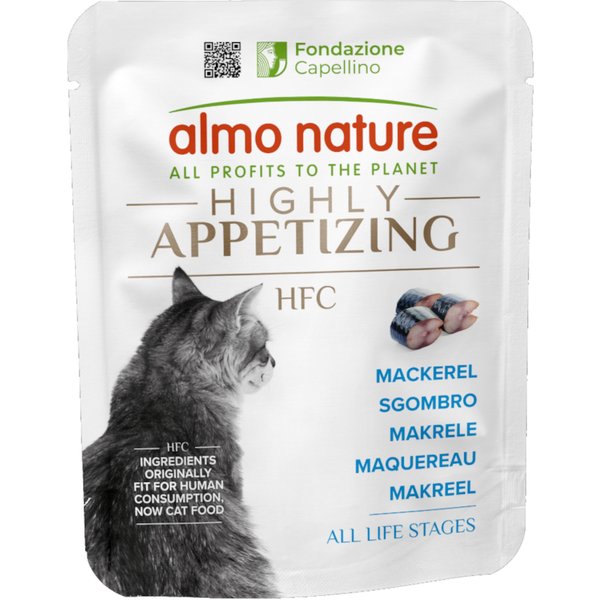 6x50g Almo Nature HFC Zeer Smakelijk Makreel natvoer voor katten