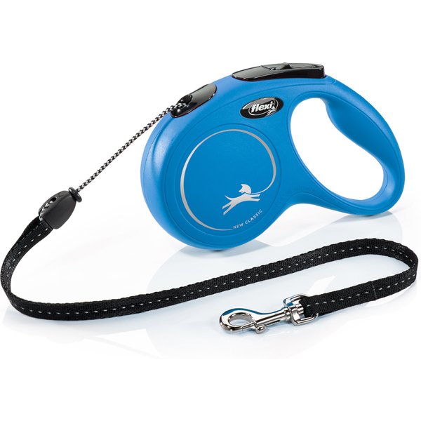 flexi Classic trela extensível em azul, 5 m - Tamanho M: até 20 kg