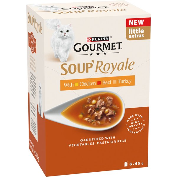 Gourmet Soup Royale 24 x 45 g - Megapack - Seleção de carnes (3 variedades)
