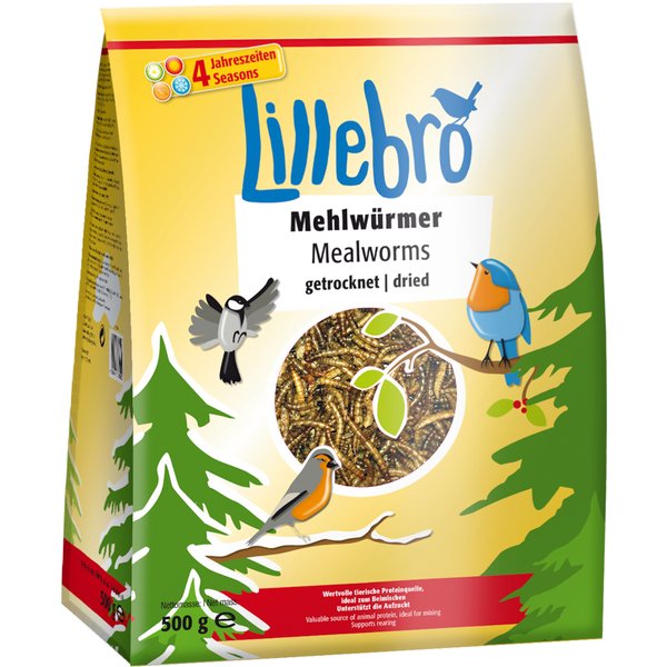 Lillebro Larvas de farinha secas - 500 g