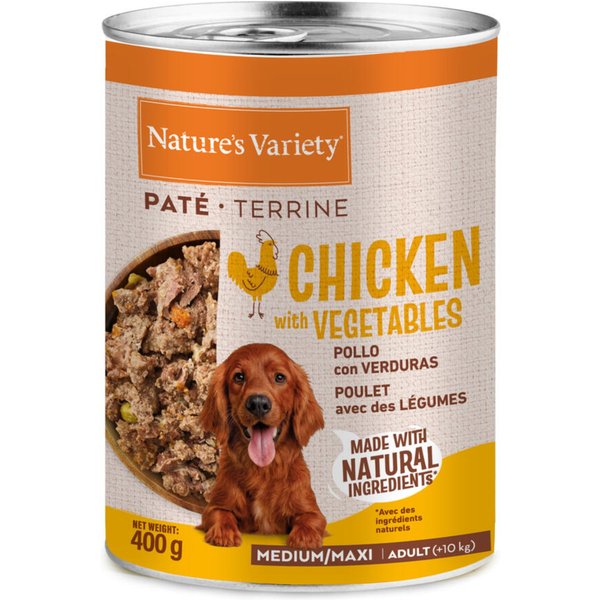 Nature's Variety Paté Medium/Maxi Adult - Frango (6 x 400 g)