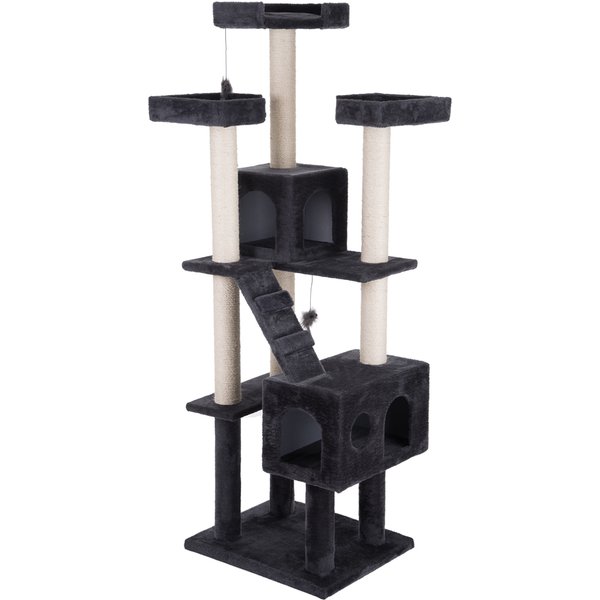 Arranhador Rapunzel para gatos - Cinzento escuro
