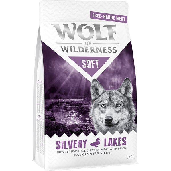 Wolf of Wilderness Soft Silvery Lakes com frango do campo e pato - 1 kg