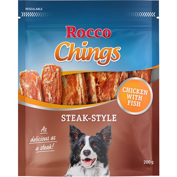 Rocco Chings Steak Style - Pack económico - Frango 4 x 200 g