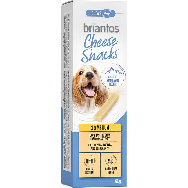Briantos Cheese Snack voor Honden - Middel (1 x 60 g)