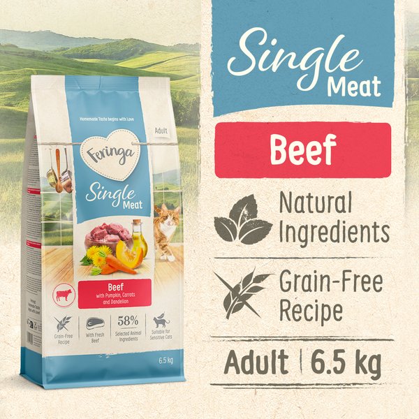 Feringa Adult Single Meat com carne de vaca (Classic com vaca) - 6,5 kg