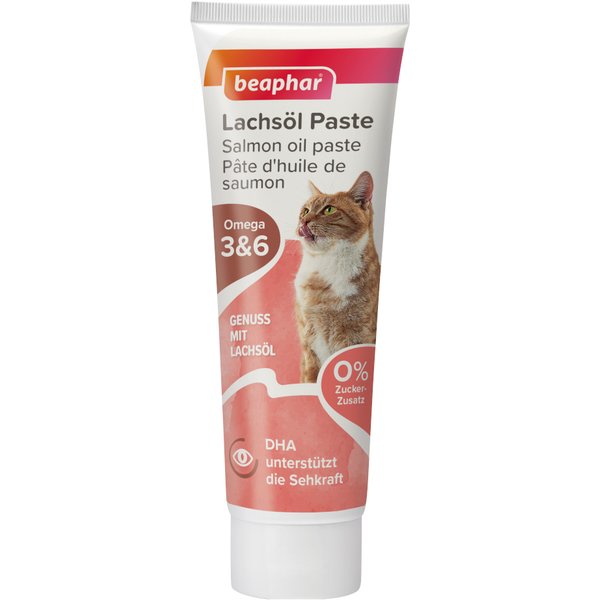 Beaphar Pasta de óleo de salmão para gatos - Óleo de salmão (250 g)