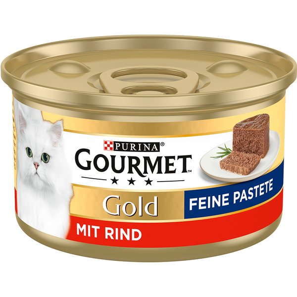 Purina Gourmet Gold Mousse 24 x 85 g - Pack económico - Vaca
