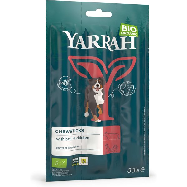 Yarrah Bio sticks para cães - 3 x 33 g