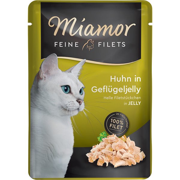 Miamor Fijne Filets 6 x 100 g Kattenvoer - Kip in Gevogeltegelei